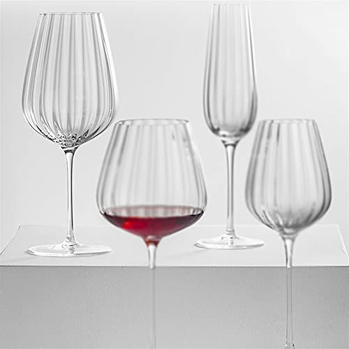Copas de vino tinto cristal juego de flauta de champán para mesa 5
