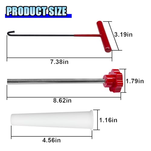 Image of Tire Valve Stem Core Quickly Replacement Tool Kit, Quick Change Stem Removal Tool with 4-Way Valve Tool & 5 TR413 Valves for Replacing Leaky Valves, Tire Valve Tool for Car Truck Motorcycle (Red)