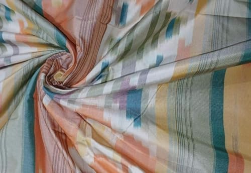 Tissu taffetas de soie saumon et gris pour donner vie à vos projets de couture