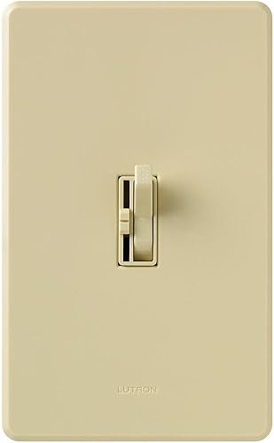 Miniatura 2 de Lutron Toggler Control de ventilador de 3 velocidades, 1.5 A de un solo polo3 vías TGFSQ-FH-IV, marfil (paquete de 2)