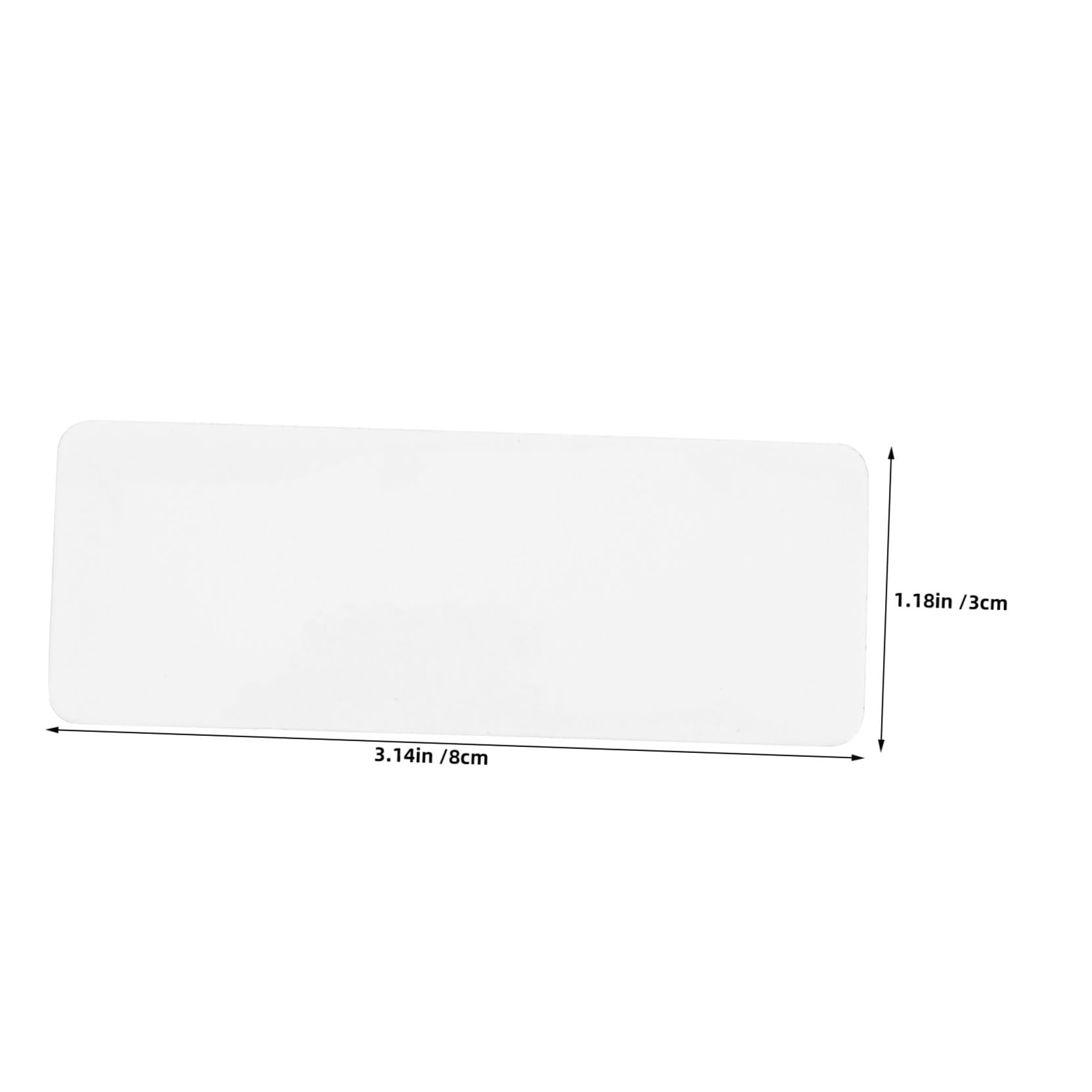 70 Stück Teiliges Magnetisches Dry-erase Namensschild- Abwischbare Weiße Etiketten mit Starkem Magnetrücken Wiederverwendbar Rückstandsfrei für Whiteboard Büro Schule und Events