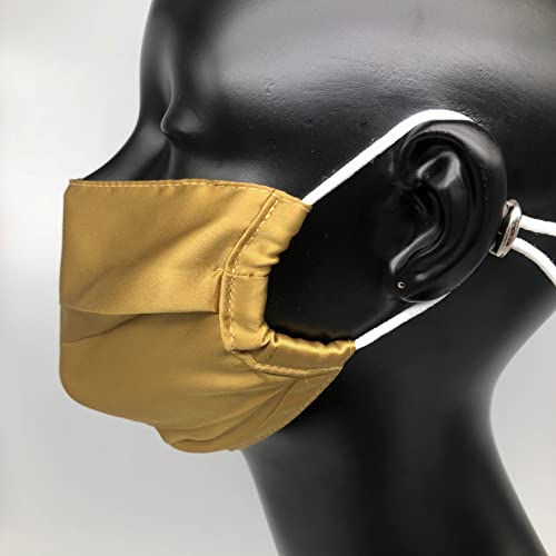 100% Mulberry Silk Face Mask Covering Men & Women Reusable with Ear loops Nose Wire Filter