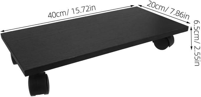 Soporte móvil ajustable para torre CPU con ruedas KALLORY miniatura 3