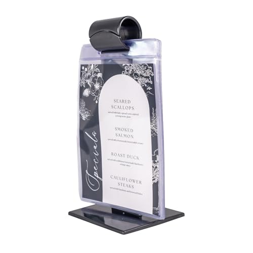 Risch Menu Flip Roll Stand with Double-Sided Sheets