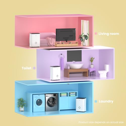 COMFEE' Luftentfeuchter 16L,Raumgröße ca. 80m³(32m²),entfeuchter mit 3 Betriebsarten,24H Timer,Wassertank 3L,MDDF-16DEN7 – Ansicht 5