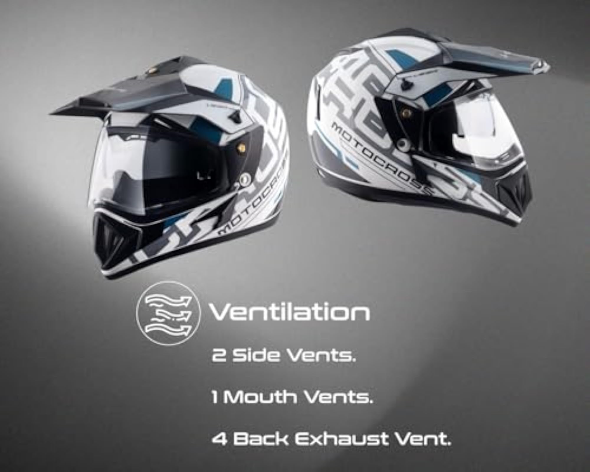 Off Road Full Face Riding Helmet with Aerodynamic Build