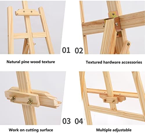 Easel Stand for Wedding, Easel Display Stand 59" Canvas Stand for Painting Wedding Poster, Wedding Welcome Sign with Stand, Wedding Table Plan Board, Wooden Easel Stand for Painting, Art Poster Easel