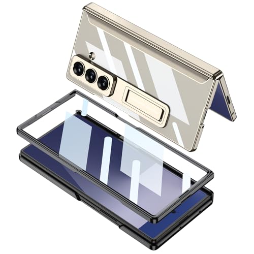 Coque rigide Samsung Galaxy Z Fold 7 finition premium dorée