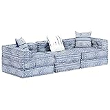 Este versátil sofá cama tiene un diseño modular. Puede combinar fácilmente las secciones modulares en diferentes configuraciones y convertirlas en un sofá, cama, chaise longue, asientos individuales o pufs, ¡lo que quiera!