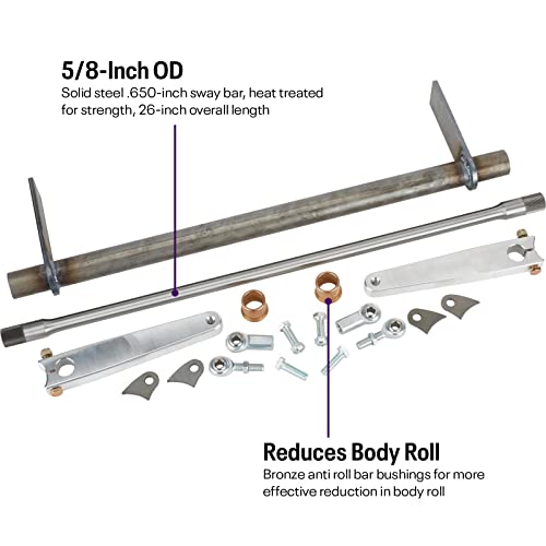 Speedway Universal Splined Rear Sway Bar