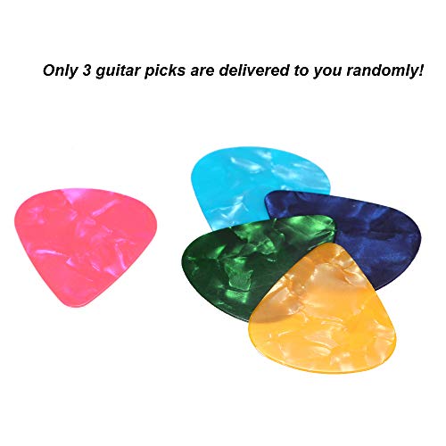 KKmoon 4 pcs 60 MM de Alta De Aço Inoxidável/Guitarra De Vidro Desliza Bares + 3 Picaretas Da Guitar