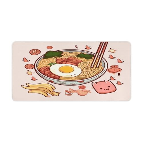 Delicious Sweet Ramen Desk Pad Base de Goma Grande 30x60 cm