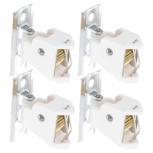 Alipis 4Set Blocca Cordini per Tende in Bambù Accessori Delicati per Tende da Interno Romana Design Compatto e Sicuro per Animali Facile Installazione e Scorrimento Fluido