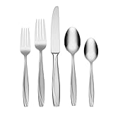 Oneida B222045C Cleo 45 Piece Everyday Flatware Set, Service For 8