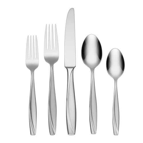 Oneida Cleo 45-Piece 18/0 Silverware Set for 8, Flatware