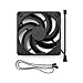 Fractal Design Momentum 14 - Silent PC Case Fan - 140 mm - Liquid Crystal Polymer LCP Blades - FDB Fluid Dynamic Bearing - PWM Control - Cooling Performance - Powerful Airflow – Black