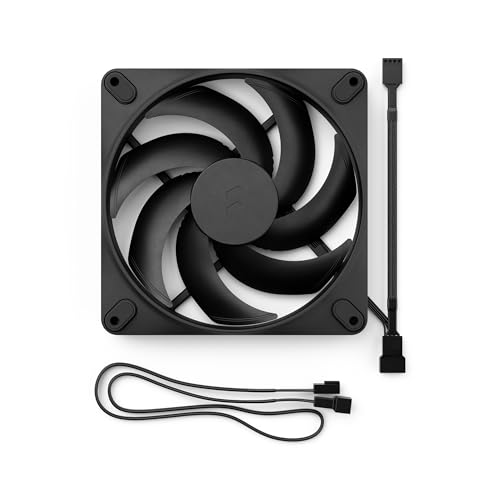 Image of Fractal Design Momentum 14 - Silent PC Case Fan - 140 mm - Liquid Crystal Polymer LCP Blades - FDB Fluid Dynamic Bearing - PWM Control - Cooling Performance - Powerful Airflow - Black