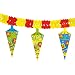 Produktbild Folat 61316 - Banner / Girlande Schulanfang - Schultüte - ca. 4 m Lang - ca. 25 cm Hoch - 2 Stk.