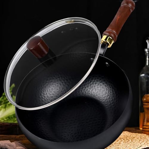 Wok en fer traditionnel de camping et maison pour cuisiner en extérieur - 3
