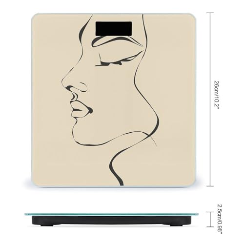 Báscula digital de vidrio templado para baño y control de peso miniatura 2