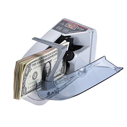 Aibecy Mini Portable Handy Bill Cash Banknote Counter Money Currency Counting Machine AC