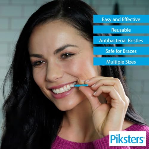 Size 0 (Grey) : Piksters 0.35 mm Size 0 Silver/Grey Interdental Brush - Pack of 40