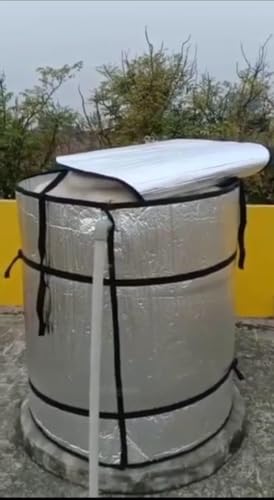 Image of Protect Water Tank Insulation Cover /Thermal Tank Cover /Jacket for Hot and Cold Wheather Water Tank (1000Litre) (Car Sunshade - Free)