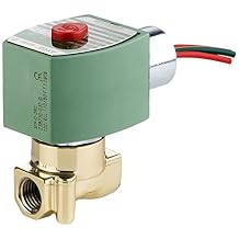 ASCO 8262H001-120/60،110/50 هيئة نحاسية صمام من فئة الخدمات العامة بالإنابة، حجم أنبوب 1/8 بوصة، مغلق عادة باتجاهين، ختم النيتريل Butylene، 3/64 بوصة الفتحة، 0.06 CV Flow، 120 فولت/60 هرتز، 110 فولت/50 ساعة
