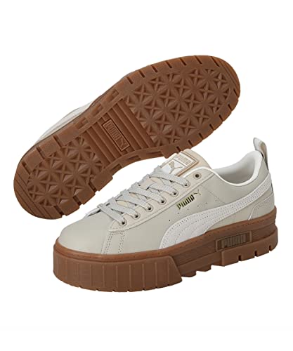 Image of Puma Womens Mayze LTH WN's Putty-Pristine-Team Gold Sneaker - 3 UK (38198312)
