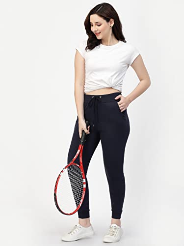 Image of UZARUS Women's Cotton Regular Fit Joggers Track Pants with 3 Pockets