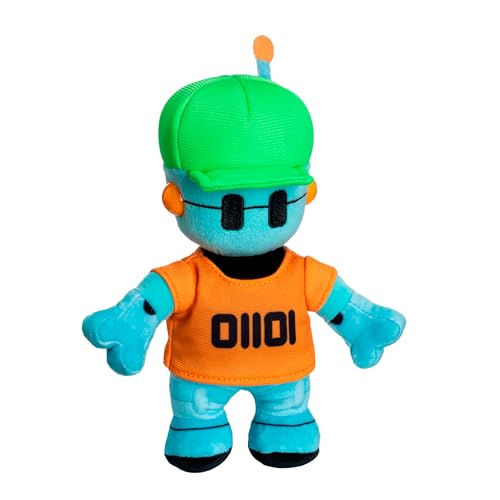 Bizak Stumble Guys Peluche de 16,5 cm, Robot Guy Personajes del Videojuego de Derribos, 6 Personajes épicos, Juguete Suave y Abrazable, Ideal para Todas Las Edades, (64117260-1)