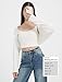 EXARUS Girls White Cardigan Teen Open Front Cropped Sweater Long Sleeve Shrug Bolero Ribbed Lightweight Casual Dressy Knit Top White 8Y