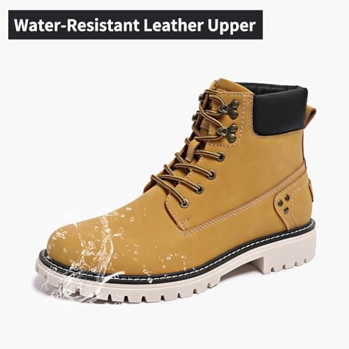 Image of Mens Snow Boots Fur Lined Hiking Boots Waterproof Anti-Slip Outdoor Climbing Shoes
