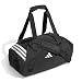 adidas Unisex Tiro Duffle Bag Small Duffel Bag, Black/White, One Size