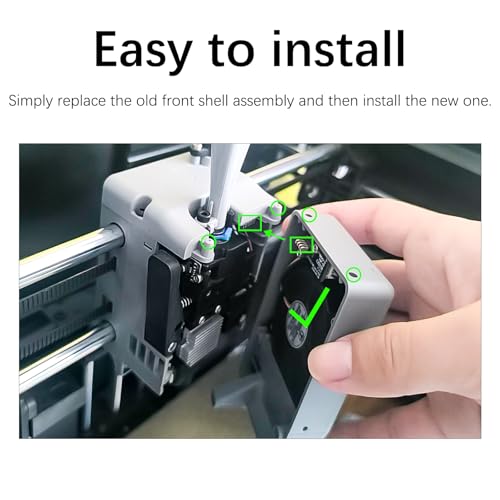 Image of Original Ad5x Extruder Front Cover with 4010 Cooling Fan Prevents Extrusion Failure for Flashforge AD5X Hotend Cover High‑Temp Resistant Material,Toolhead Front Cover for Flashforge AD5X Accessories