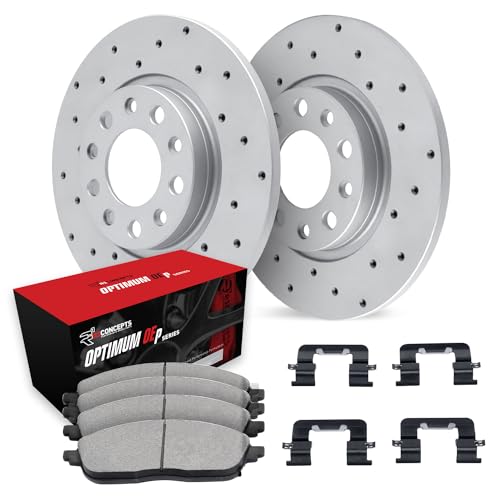 Image of R1 Concepts Rear Brake Kit Fits 2007-2016 Volvo S80; 2008-2010 Volvo V70