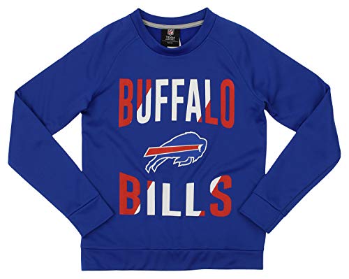 Outerstuff NFL BILLS Boys 4-7 PERFORMANCE FLEECE CREW NECK LS TOP 5/6-M
