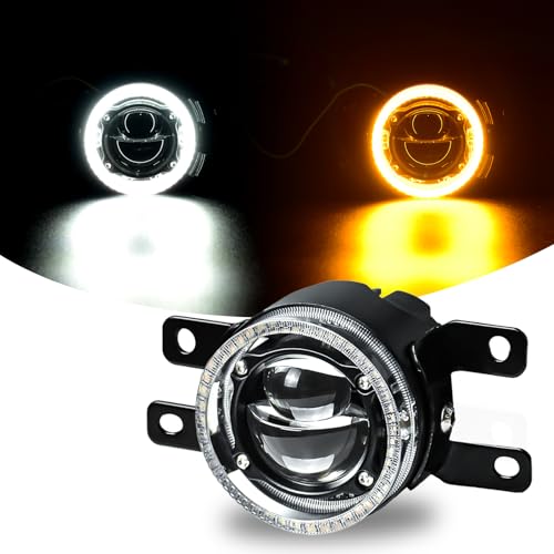 Laser Fog Lights Fit for Honda 16-19 Civic Sedan,13-21 Civic Hatchback,12-14 CR-V,12-21 Pilot,13-15 Accord Coupe Upgrade and Modified 1 Pair Laser Fog Lights Assembly, Front Bumper Driving Fog Lamps