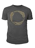 hochwertiger & sauber verarbeiteter The Elder Scrolls Printdesign auf dem Herren T-Shirt