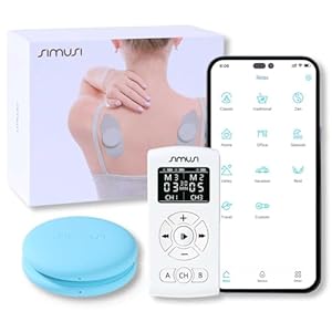 Wireless Tens Unit Muscle Stimulator with APP and Remote Control – 18 Modes Electronic Pulse Stimulator Massager for Neck, Shoulder, Leg, Sciatica and Back Pain Relief