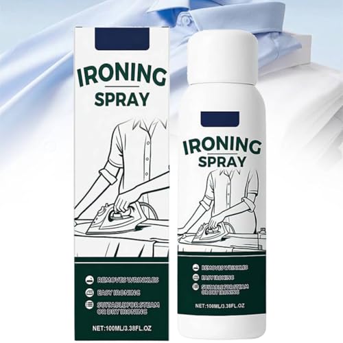 Ironing Starch Spray - Spray Starch for Ironing Clothes Static Guard Heavy Hold Fabric Static Remover Clothes Starc-h Dewrinkle Sprays for Wool Cotton Linen Polyester Clothing Laundry Bed Sheets
