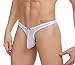 Youngbox Men's Thong G-String Sexy Mesh See Through Briefs Underwear