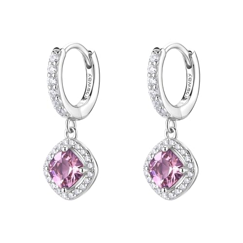Boucles d'oreilles argent Brosway FTP15 avec pendentif rose pour femme