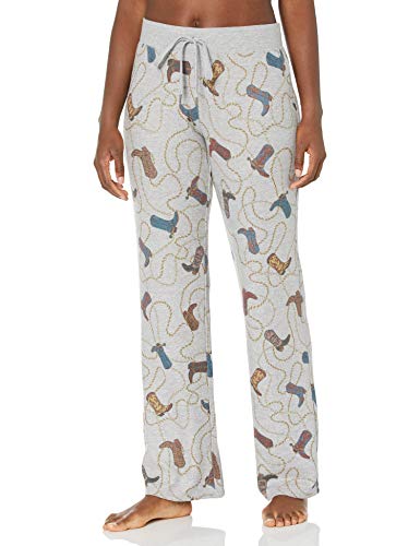 PJ Salvage Women's Loungewear Boots & Bonfires Pant, Heather Grey, M