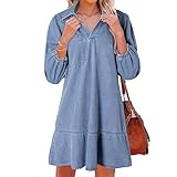 Photo Gallery women s v-neck puff sleeve denim layered dress womens cute fashion fall a line summer jean dresses with 3/4 sleeves (1pcs/b,s) Photo Gallery women s v-neck puff sleeve denim layered dress womens cute fashion fall a line summer jean dresses with 3/4 sleeves (1pcs/b,s)