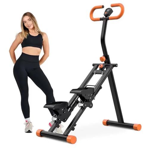 Stepper d'escalier pliable avec guidon pour le cardio à la maison