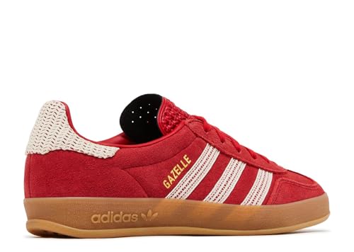 adidas Gazelle Indoor Women'sShoes, Better Scarlet/Wonder White/Gum, Size 9.53