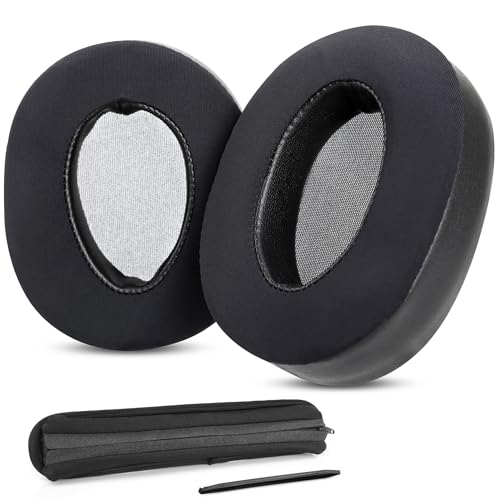 Cojines de gel refrigerante compatibles con Sony WH-H900N (h.Ear on 2 Wireless) y MDR 100ABN (h.Ear on Wireless) Auriculares, almohadillas para diadema con tela de seda helada transpirable miniatura 1