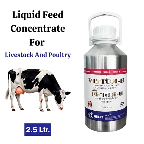 Image of REFIT Vitamin H for Cow, Cattle, Buffalo, Sheep, Goat, Poultry, Dairy Farm and Livestock Animals, 2.5 Litre, VIYTUM H