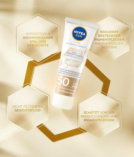 NIVEA SUN UV Gesicht Experte Anti-Pigmentflecken Sonnenschutz Luminous 630 LSF 50 (40 ml), feuchtigkeitsspendende Gesichtssonnencreme… – Ansicht 2